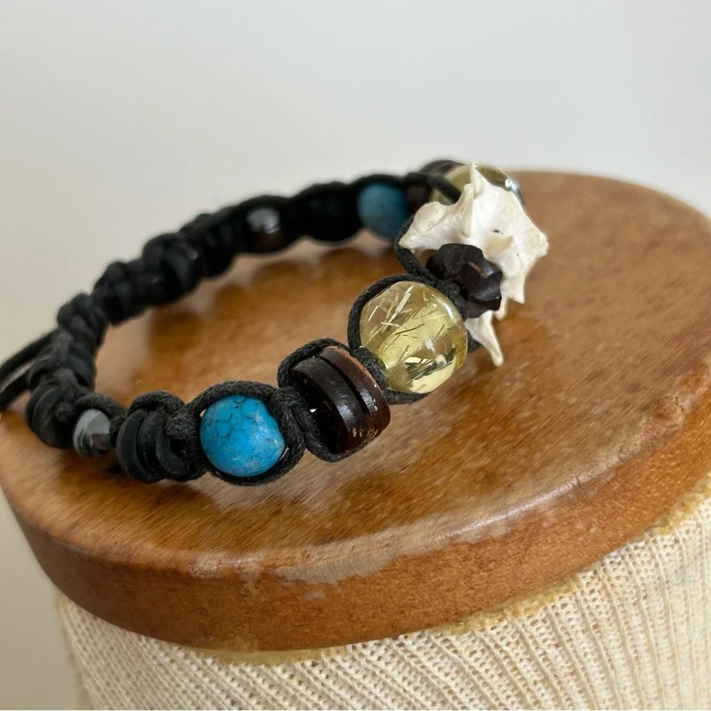 Handmade Ethnic Woven Bead Bracelet